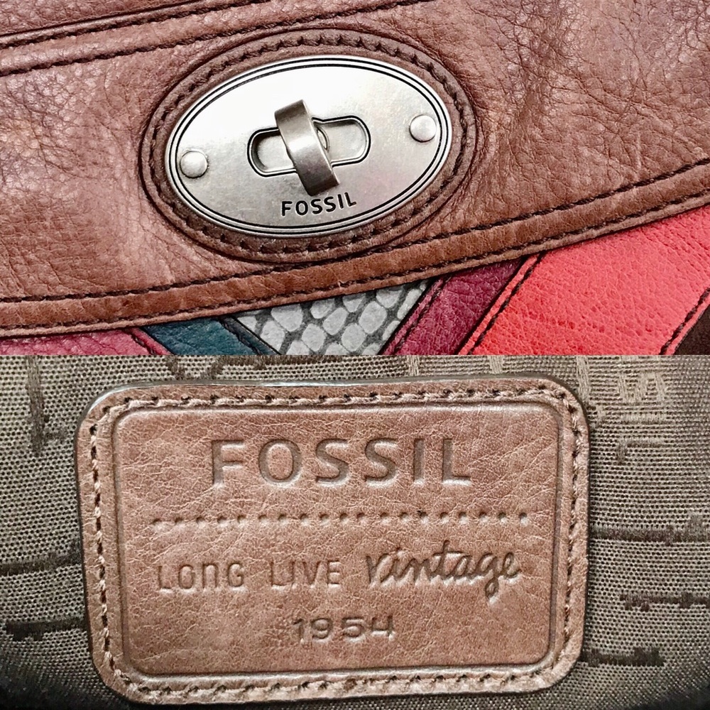 Fossil Maddox Patchwork Leather Shoulder Bag - image 6
